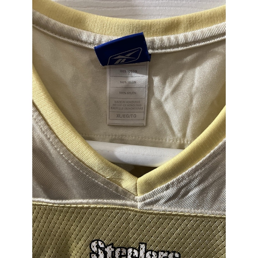 Ben Roethlisberger #7 Pittsburgh Steelers Gold Reebok NFL Jersey Womens XLarge - Picture 3 of 6